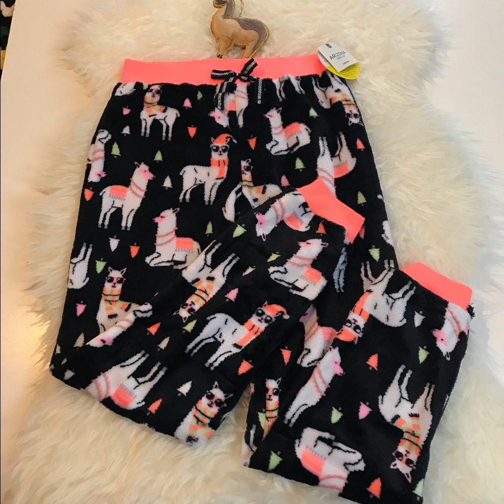 Happy Lama drama!  Fuzzy pants